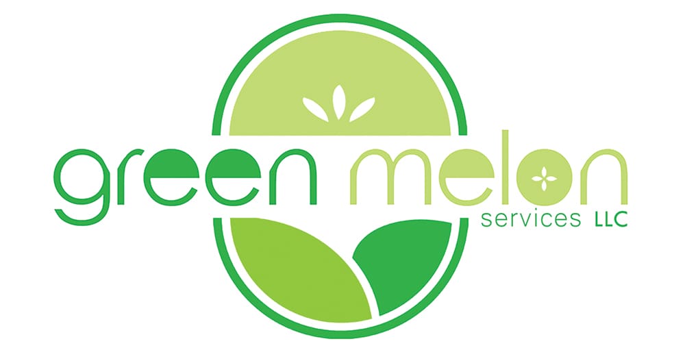 green melon cleaning logo